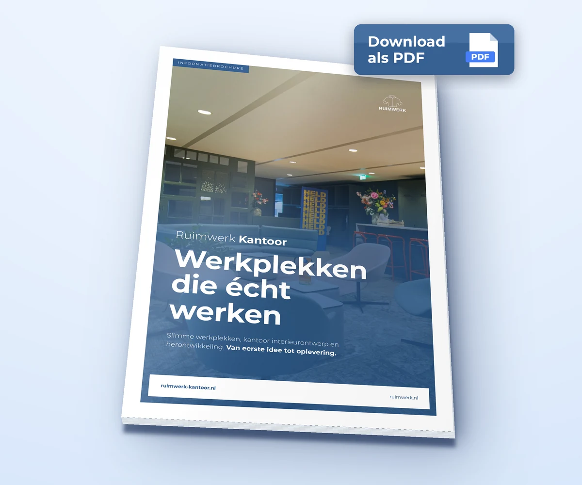 Brochure Ruimwerk Kantoor: Werkplekken die echt werken