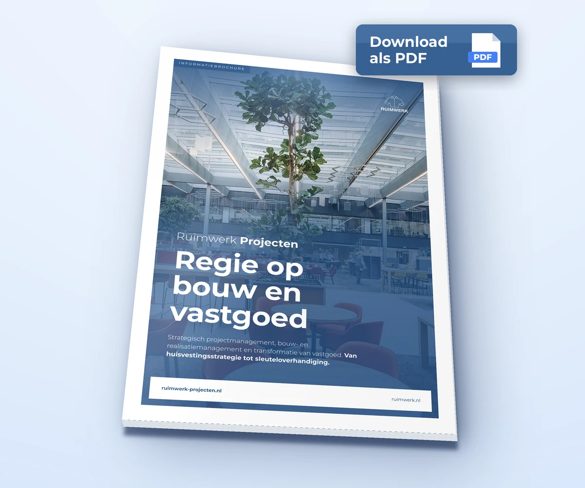 Brochure Ruimwerk Projecten: Regie op bouw en vastgoed